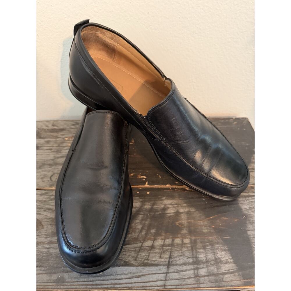 Coach Corbin Black Leather Loafers Men’s Size 9 D Slip On Casual Dress Shoes